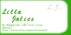lilla jalics business card